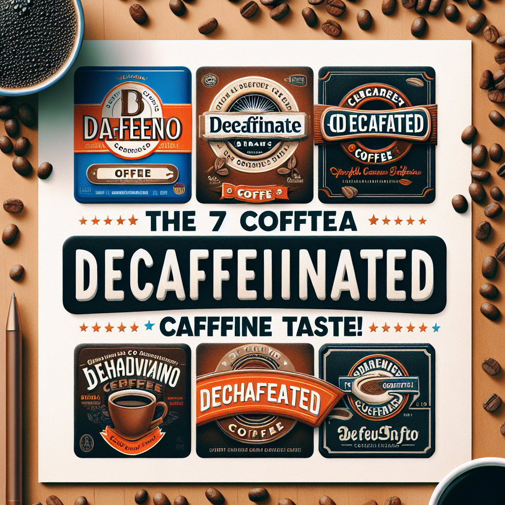 카페인 없이도 맛있다! 인기 디카페인 커피 브랜드 TOP 7